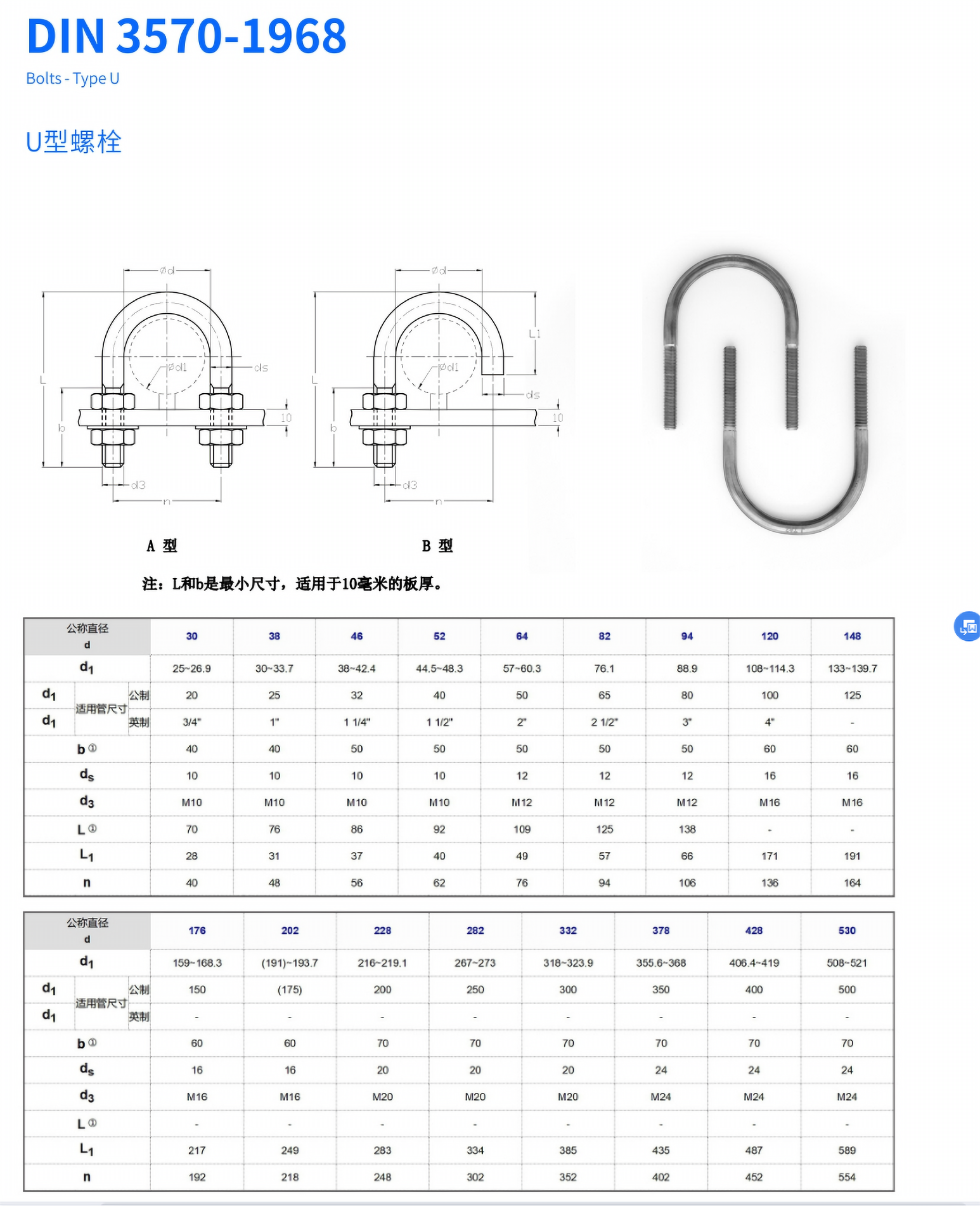 DIN3570 U Bolts Buy Alloy Fasteners Fastener Bolts Product On 