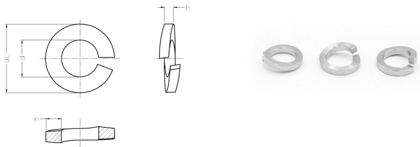ANSI/ASME B18.21.1 TABLE1 Titanium Regular Spring Lock Washers Buy
